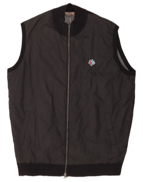 Peter Millar Herre Gilet UK 40 Large Black Bomuld