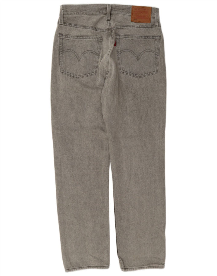 Levi's Dame 501 Straight Jeans W25 L28 Grå Bomuld