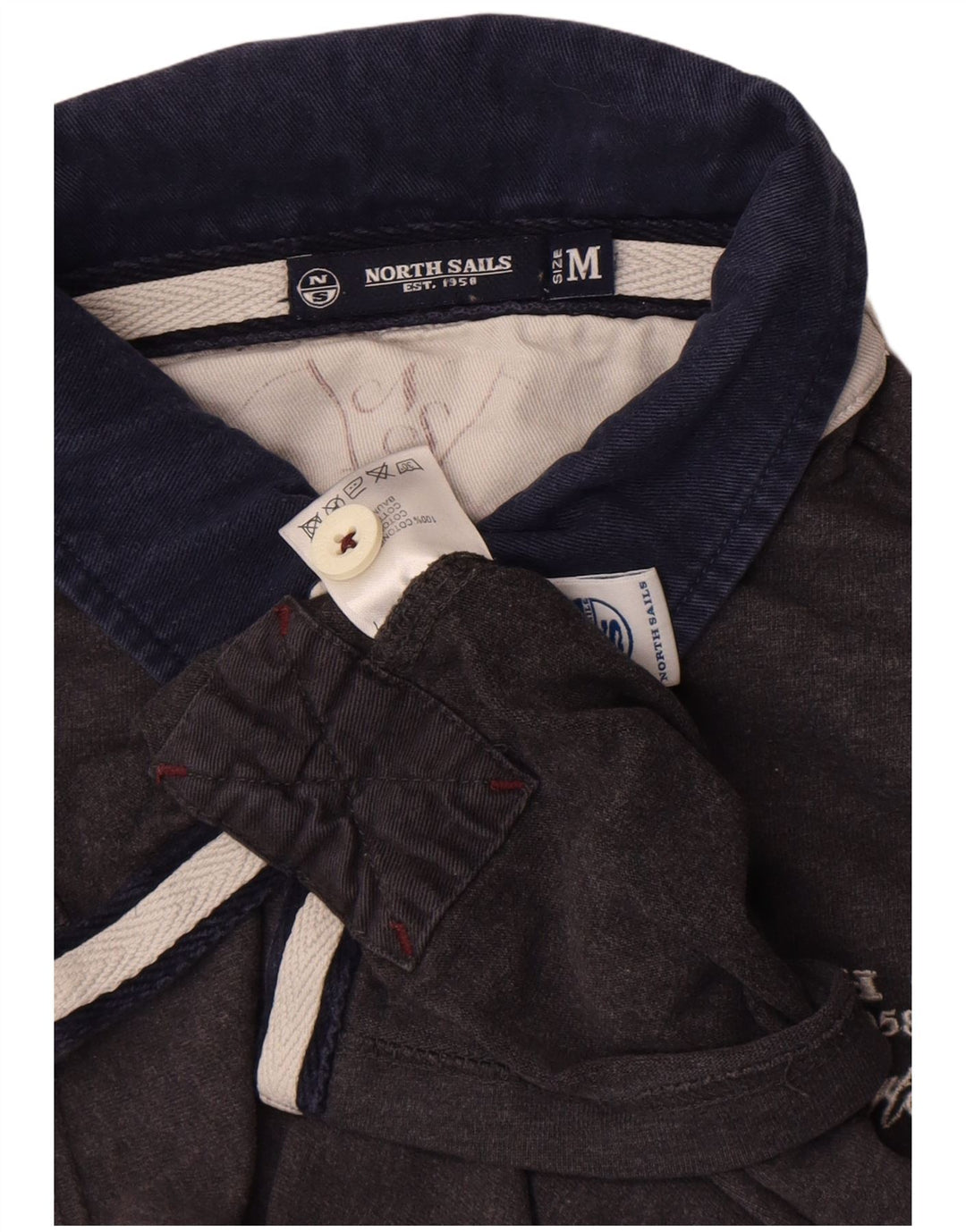 North Sails Herre Grafisk Rugby Polo Shirt Medium Grå Colourblock