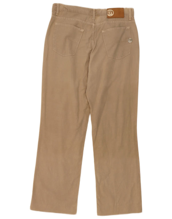 Trussardi Womens Crop Casual Bukser W31 L26 Beige Bomuld