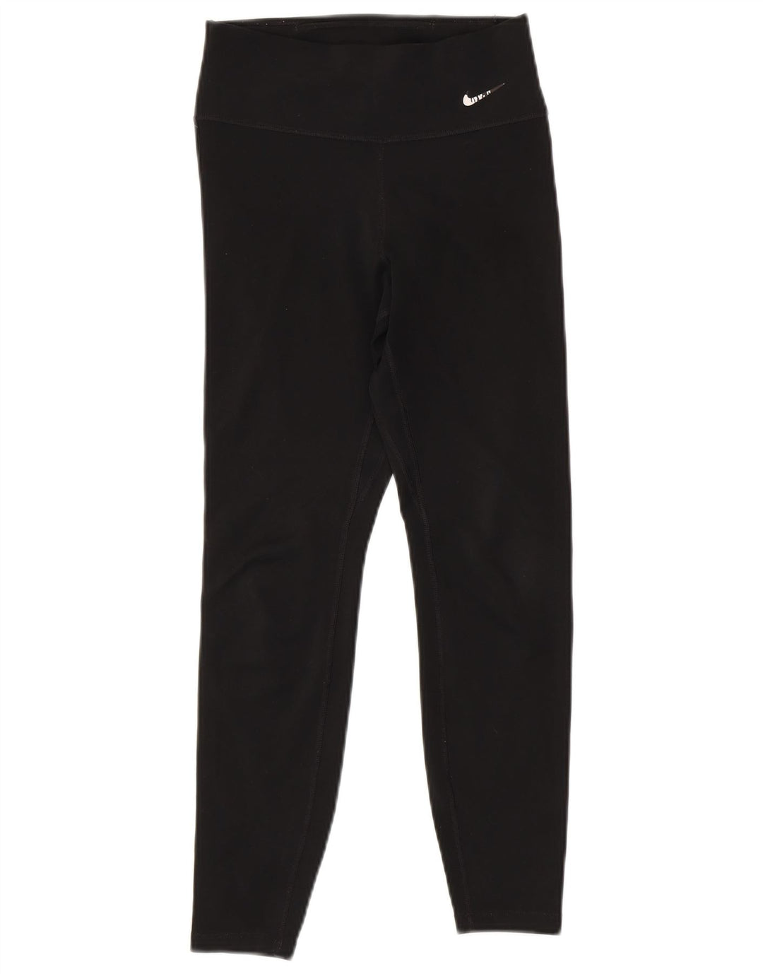 NIKE Dri Fit grafiske leggings til kvinder UK 6 XS Sort