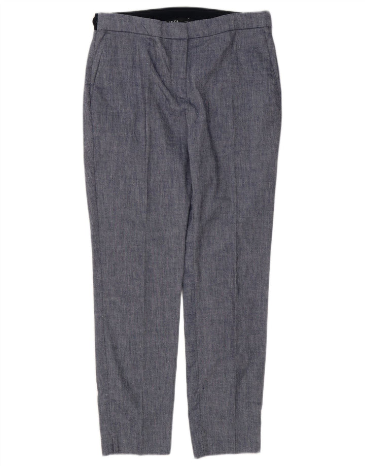 Zara Dame Slim Chino Bukser Medium W28 L27 Blå Colourblock
