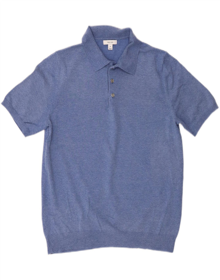 Reiss herre poloshirt Medium blå bomuld