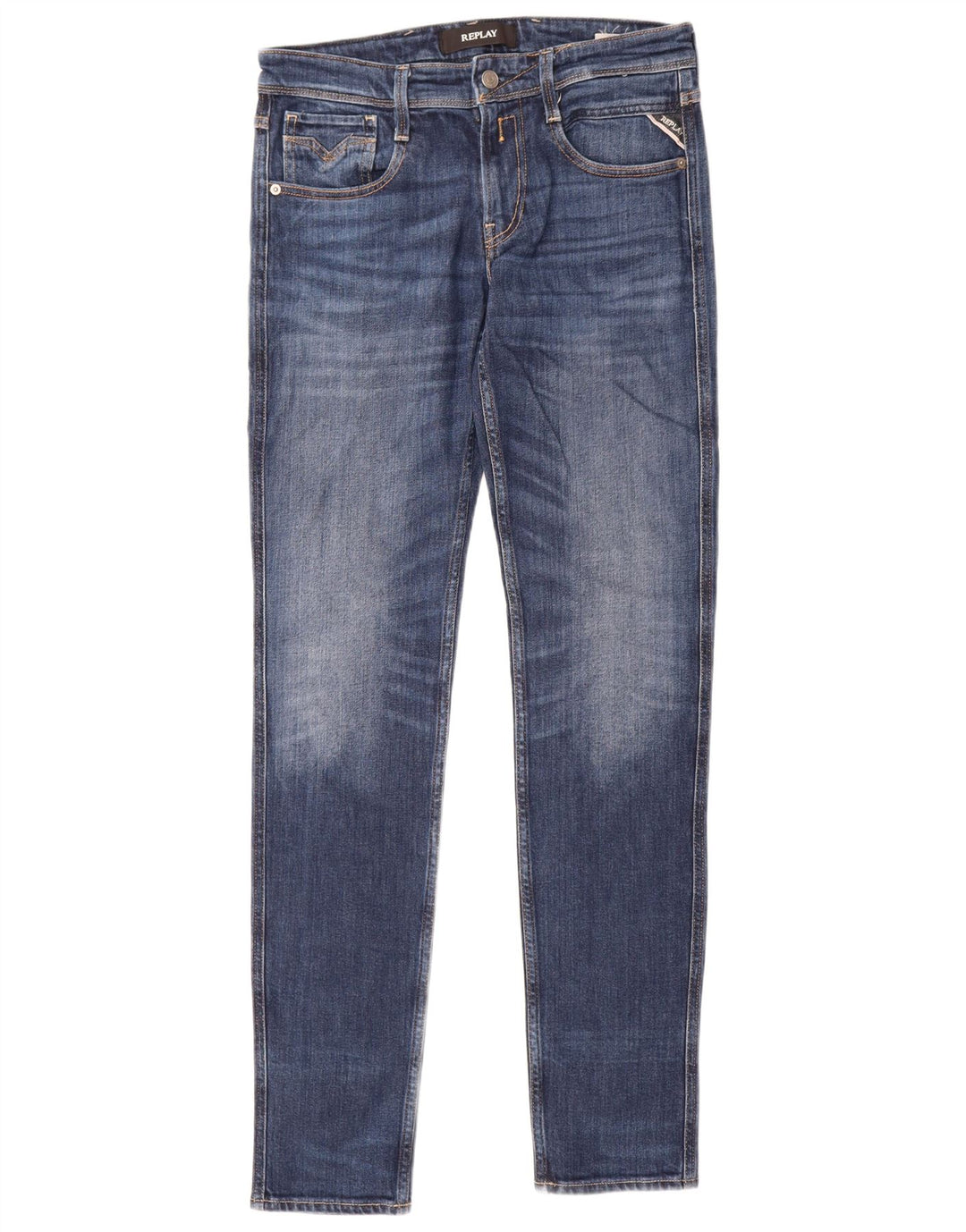 Replay Herre Anbass Slim Jeans W30 L36 Blå Bomuld