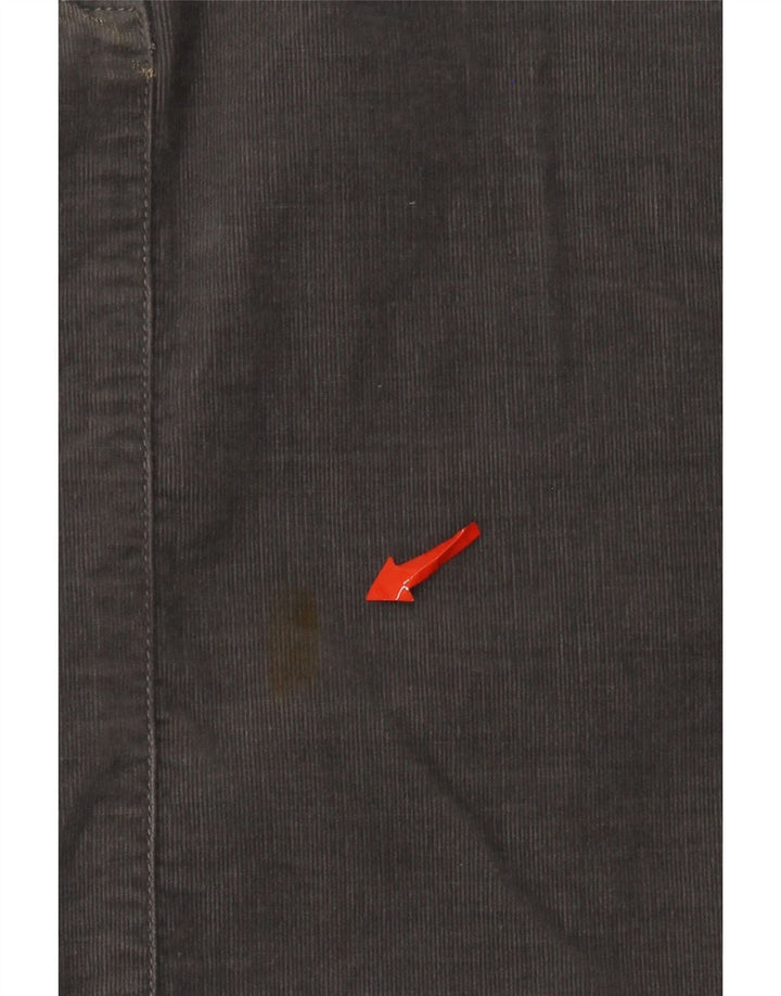 Benetton Dame Mini Corduroy Nederdel IT 42 Medium W30 Grå Bomuld