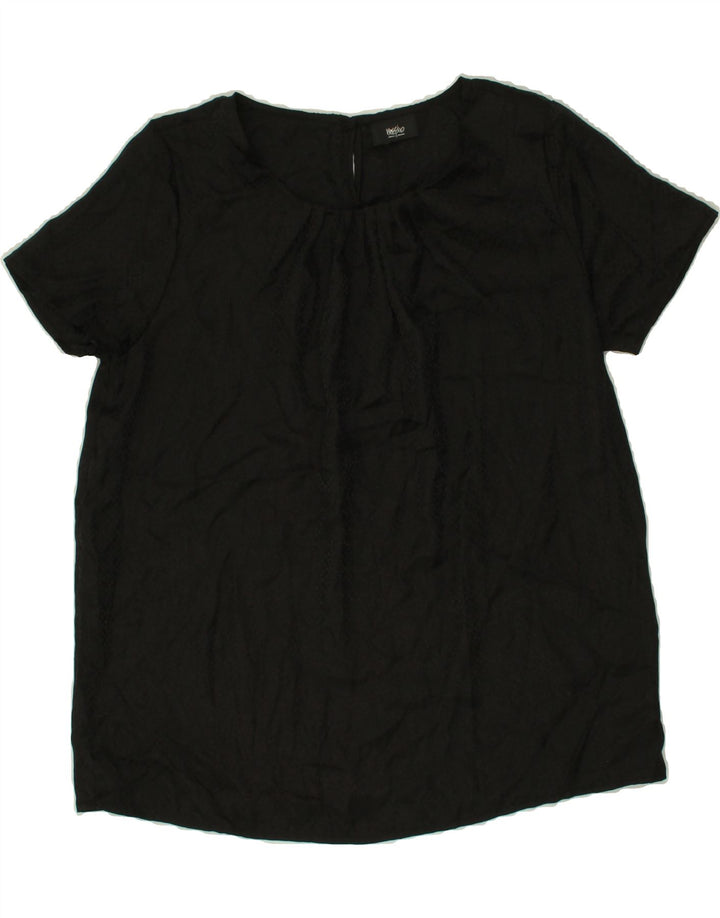 MOSSIMO Womens Blouse Top UK 14 Medium Black Polyester Vintage Mossimo and Second-Hand Mossimo from Messina Hembry 