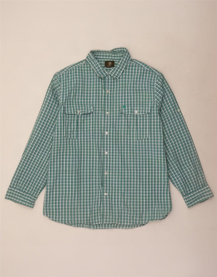Timberland Herre Regular Fit skjorte 3XL Grøn Gingham Bomuld