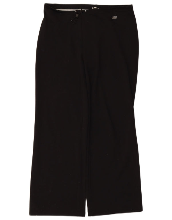 OASIS Womens Wide Leg Tracksuit Bukser Large W32 L28 Sort Polyamid