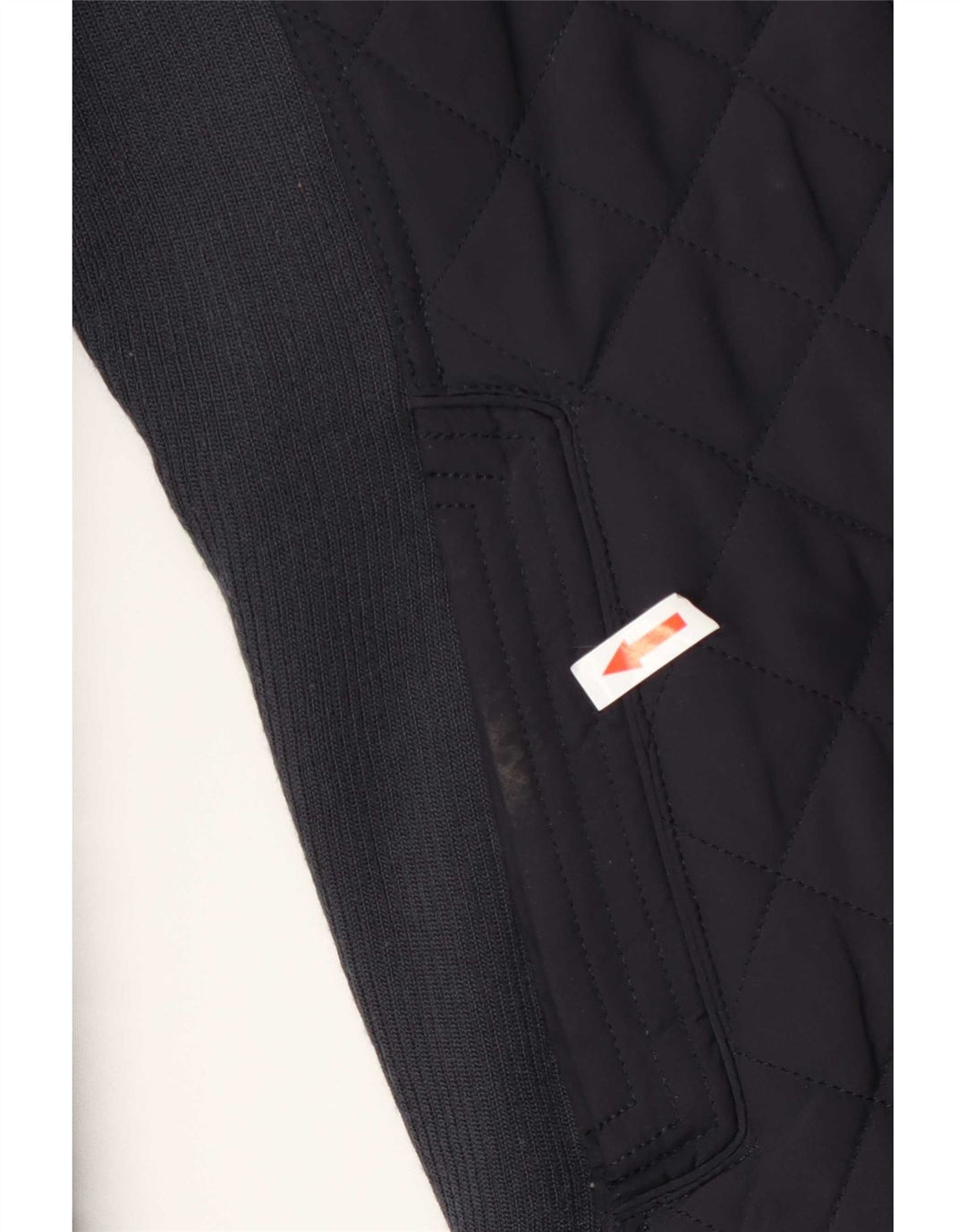 Zara Quiltet jakke til kvinder UK 10 Small Navy Blue