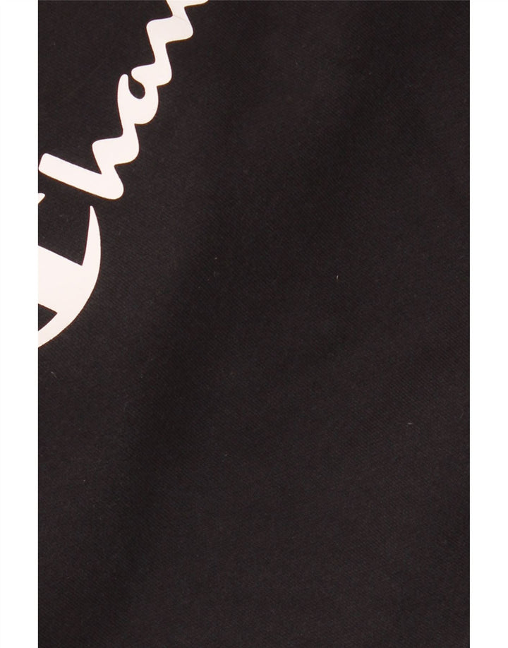 CHAMPION Grafisk hættetrøje til mænd mellem sort bomuld