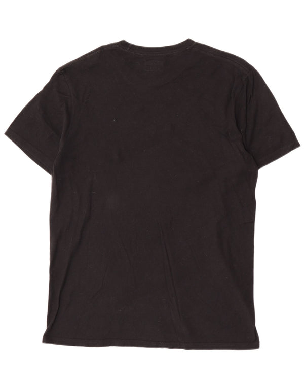 Converse Herre Regular Grafisk T-Shirt Top Medium Sort Bomuld Musik