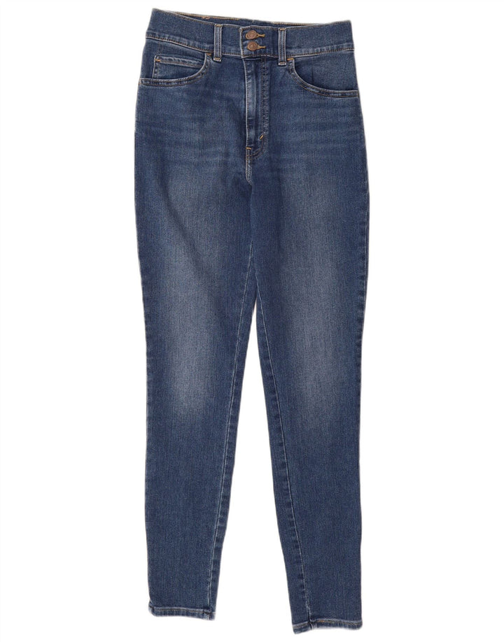 LEVI'S Dame skinny højtaljede jeans W28 L30 blå bomuld