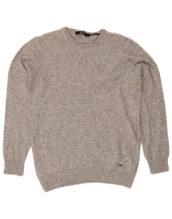 Guess trøje med rund hals til mænd Medium Grå Flecked Viscose