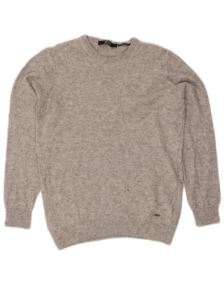 Guess trøje med rund hals til mænd Medium Grå Flecked Viscose