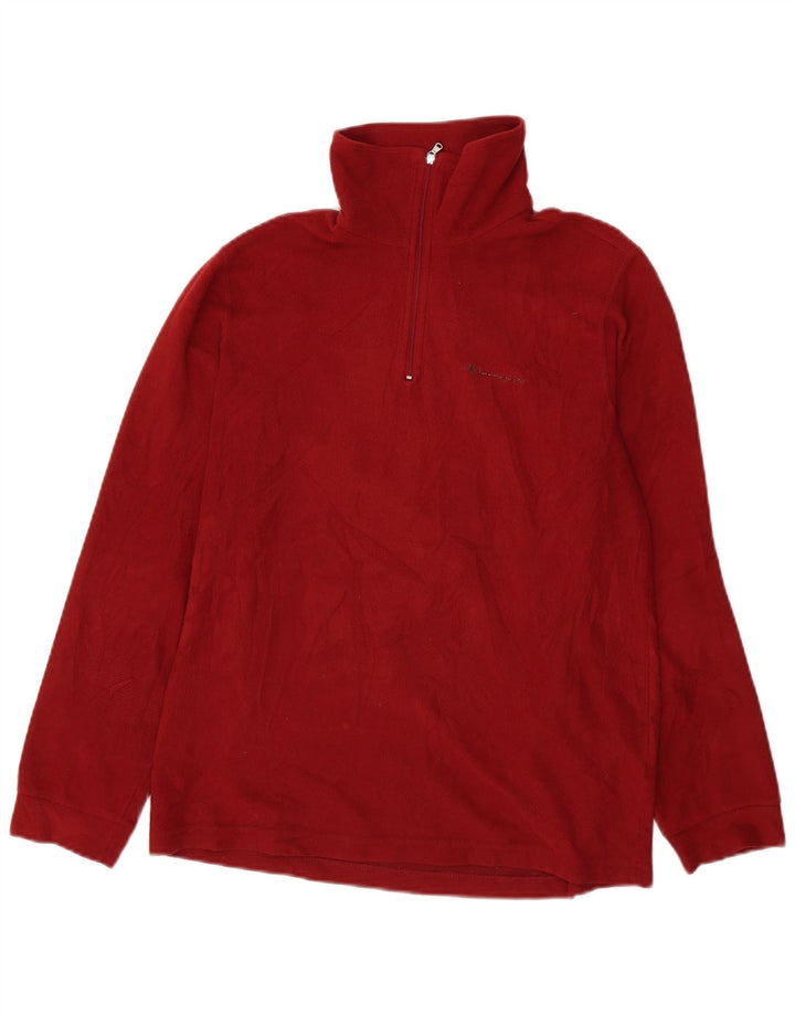 Champion Herre lynlås-hals Fleece Jumper Medium Rød Polyester