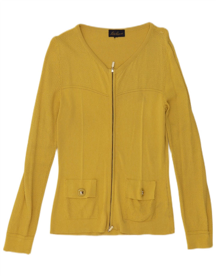Luisa Spagnoli Dame Cardigan Sweater UK 14 Medium Gul