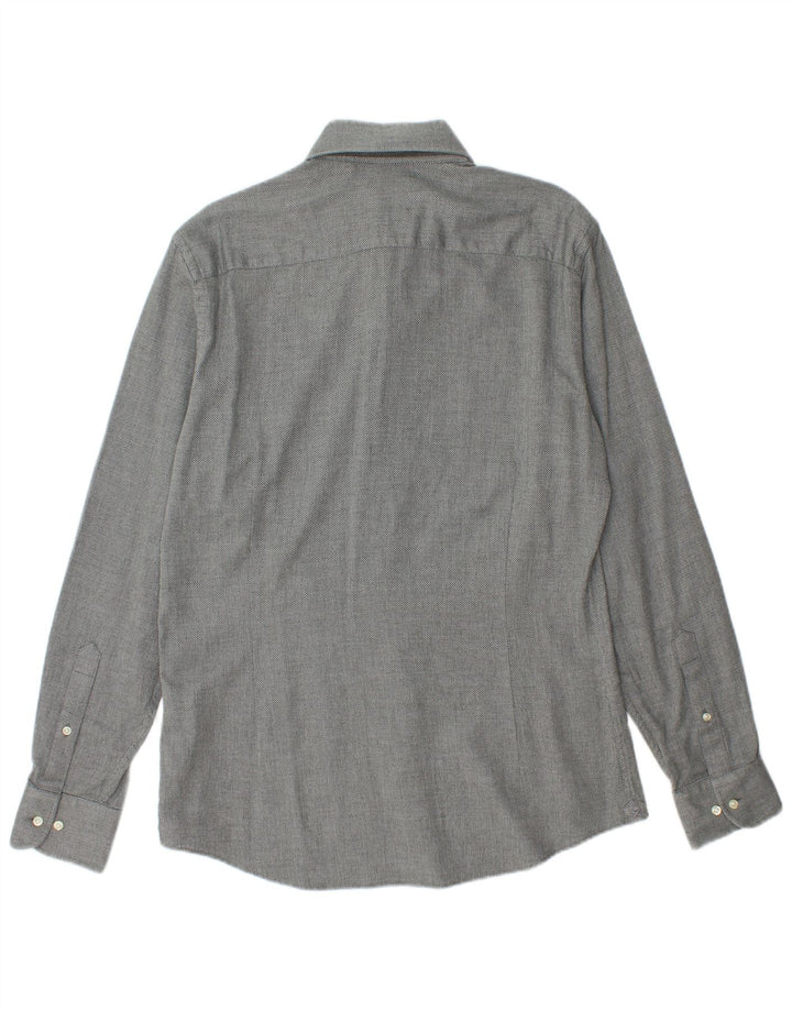 HACKETT Herre Slim Fit skjorte mellemgrå bomuld