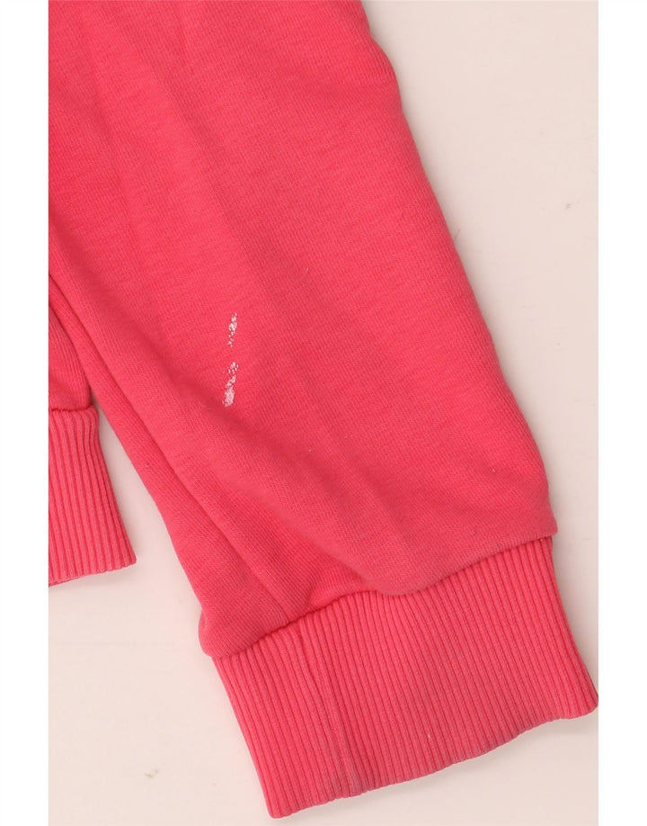 Fila Dame Grafisk Sweatshirt Jumper UK 14 Medium Pink Colourblock