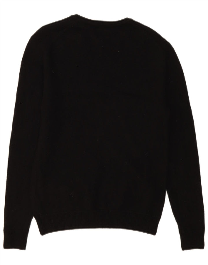 Superdry Herre Boat Neck Jumper Sweater Medium Sort Uld