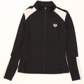 Arena Dame træningsdragt Topjakke UK 10 Small Black Colourblock Polyester