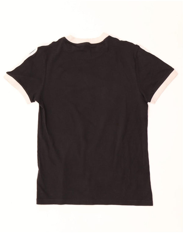 Adidas Oversized T-shirt top til kvinder 4 XS Sort Colourblock Bomuld