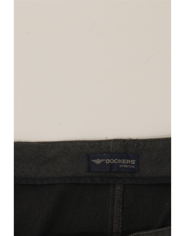 DOCKERS Womens Straight Casual Trousers W40 L30 Grey Vintage Dockers and Second-Hand Dockers from Messina Hembry 