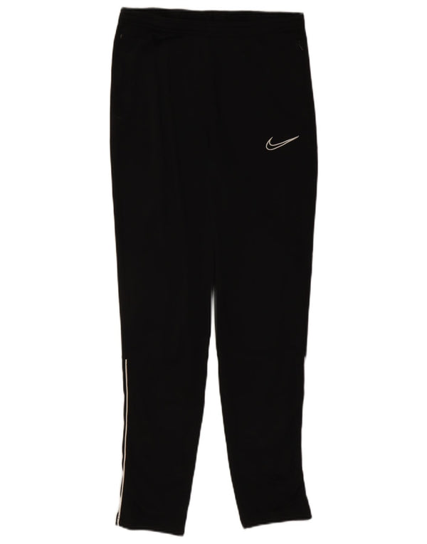 Nike Dame Dri Fit træningsdragt Bukser UK 12 Medium Sort Polyester