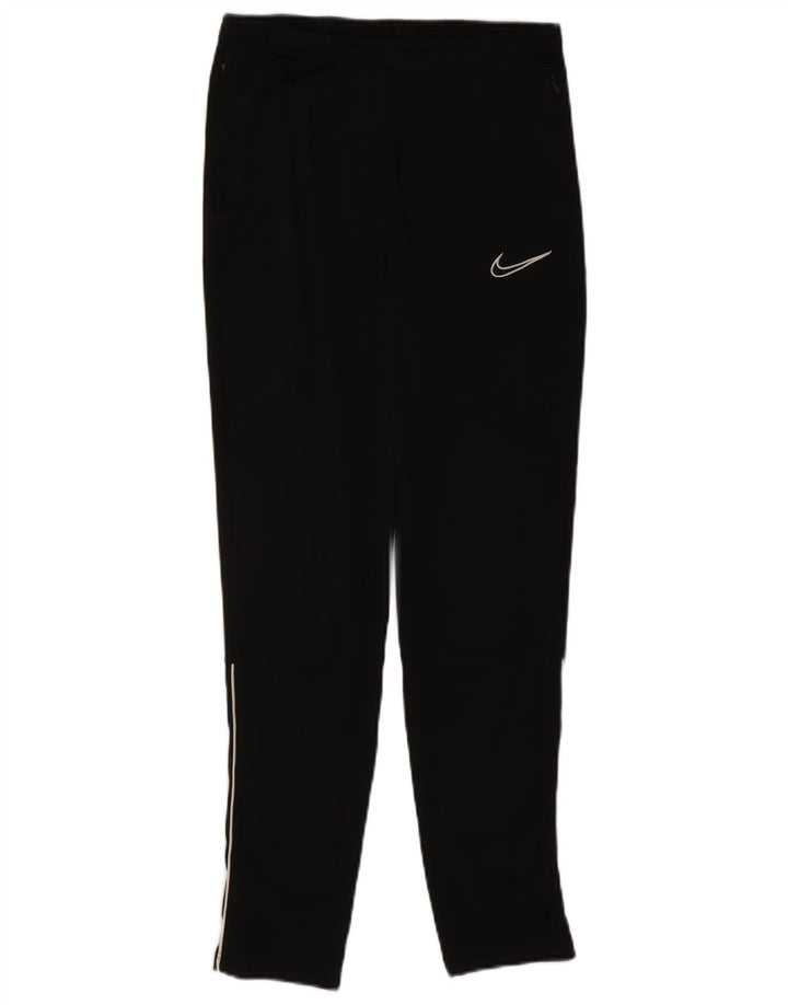 Nike Dame Dri Fit træningsdragt Bukser UK 12 Medium Sort Polyester