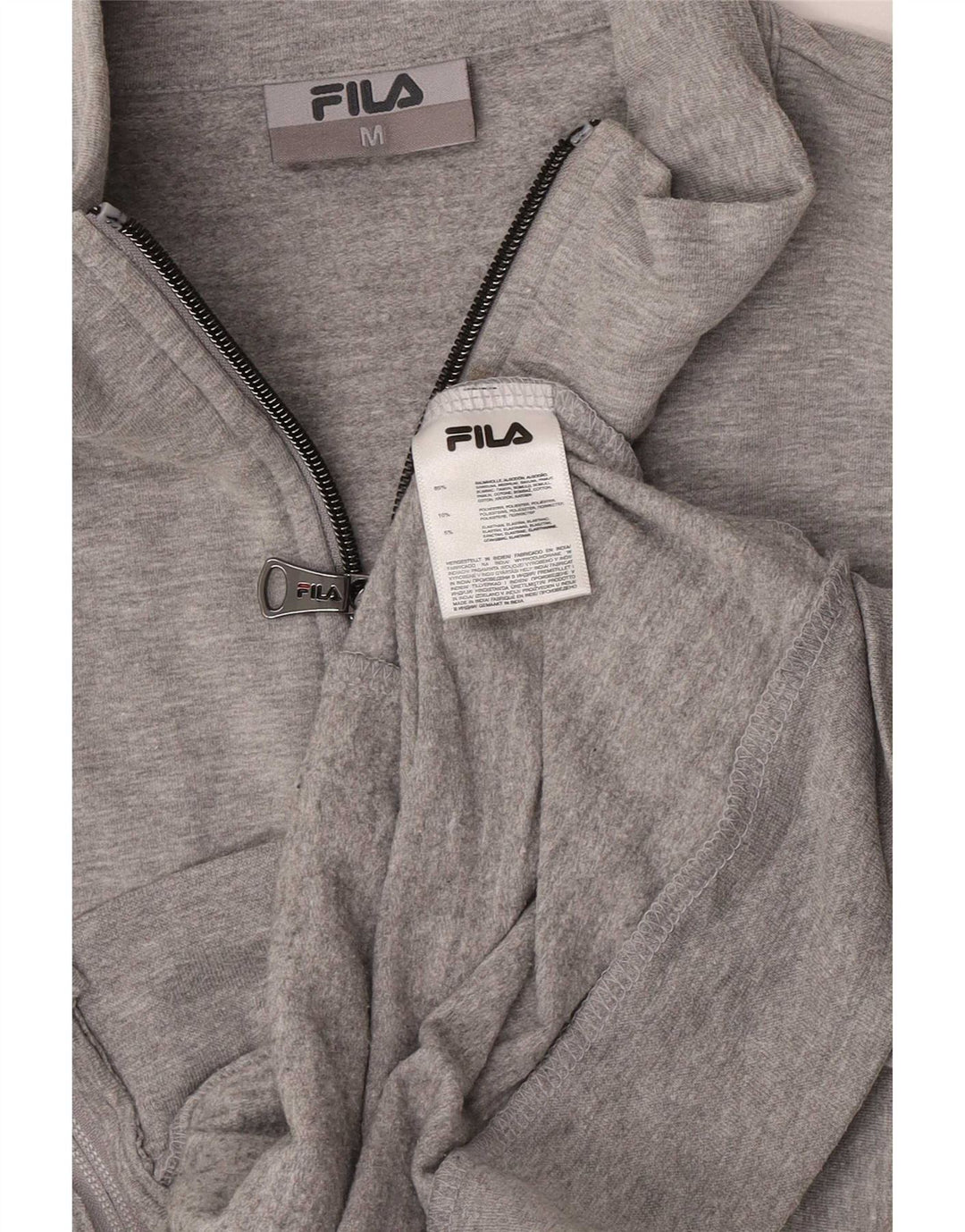 Fila Grafisk træningsdragt topjakke til kvinder UK 12 Medium Grey Colourblock