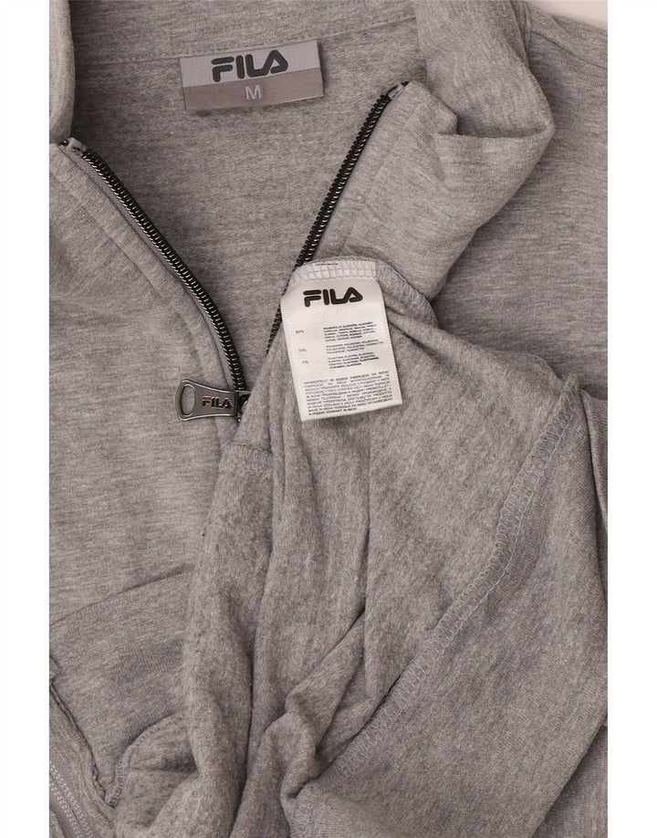 Fila Grafisk træningsdragt topjakke til kvinder UK 12 Medium Grey Colourblock