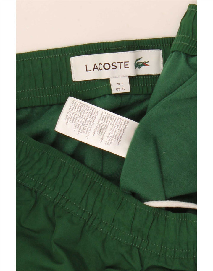Lacoste Herre træningsdragt Bukser Jogger Str. 6 XL Grøn Polyester