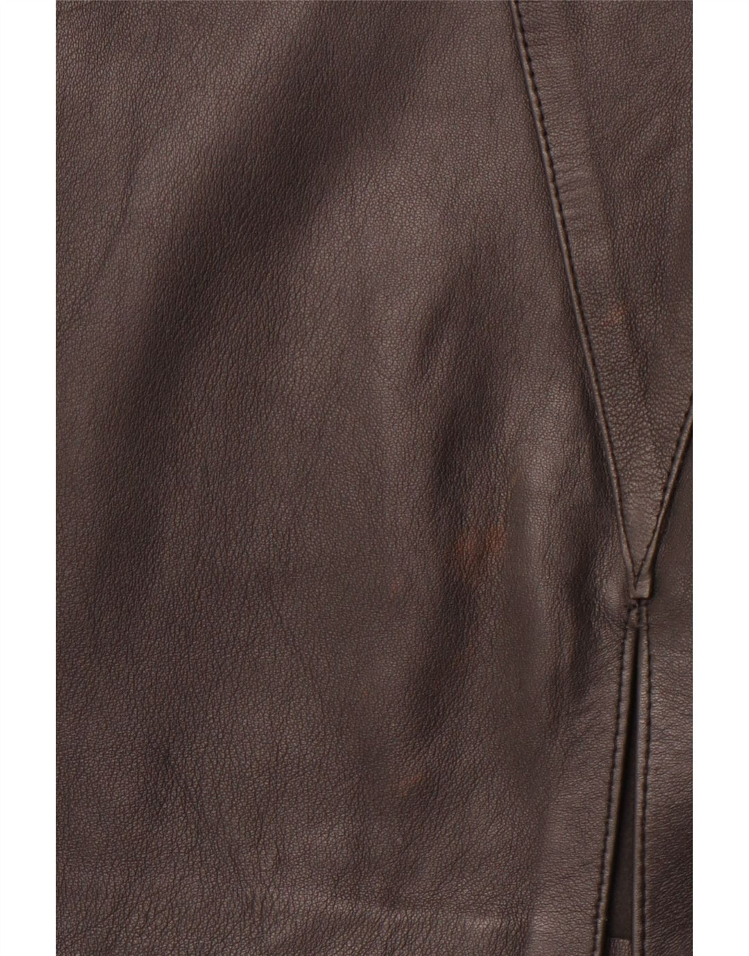 VINTAGE lædernederdel til kvinder W30 Medium sort geometrisk læder