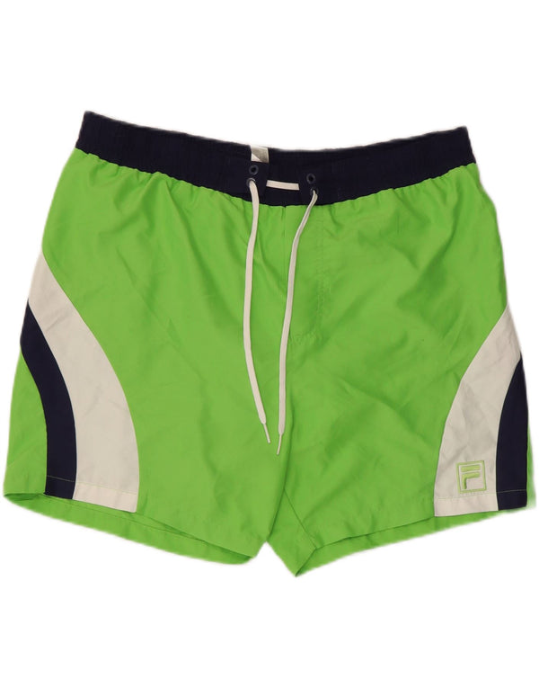 Fila Badeshorts til mænd Medium Grøn Colourblock Polyester