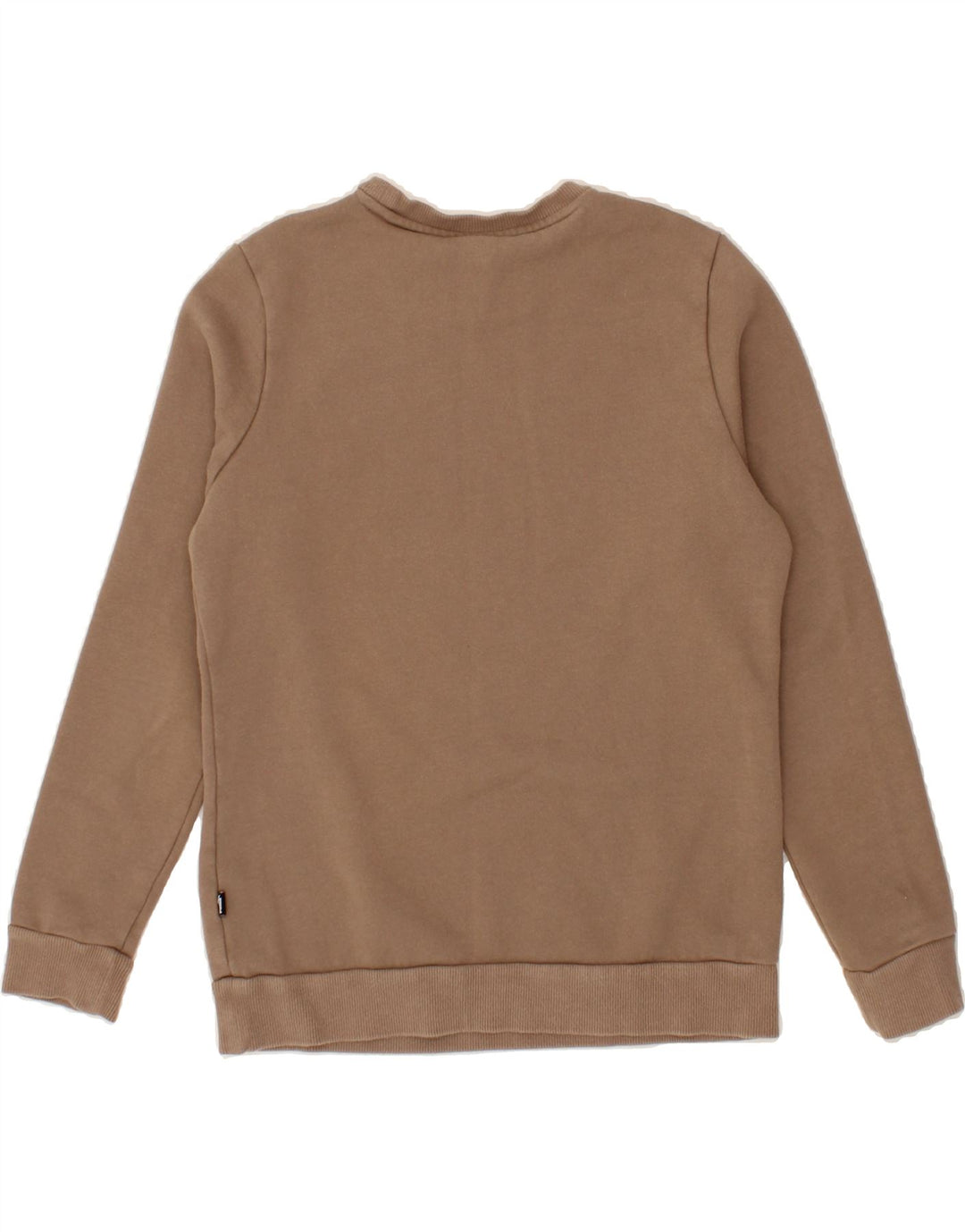 PUMA Womens Graphic Sweatshirt Jumper UK 14 Medium Brown Vintage Puma and Second-Hand Puma from Messina Hembry 