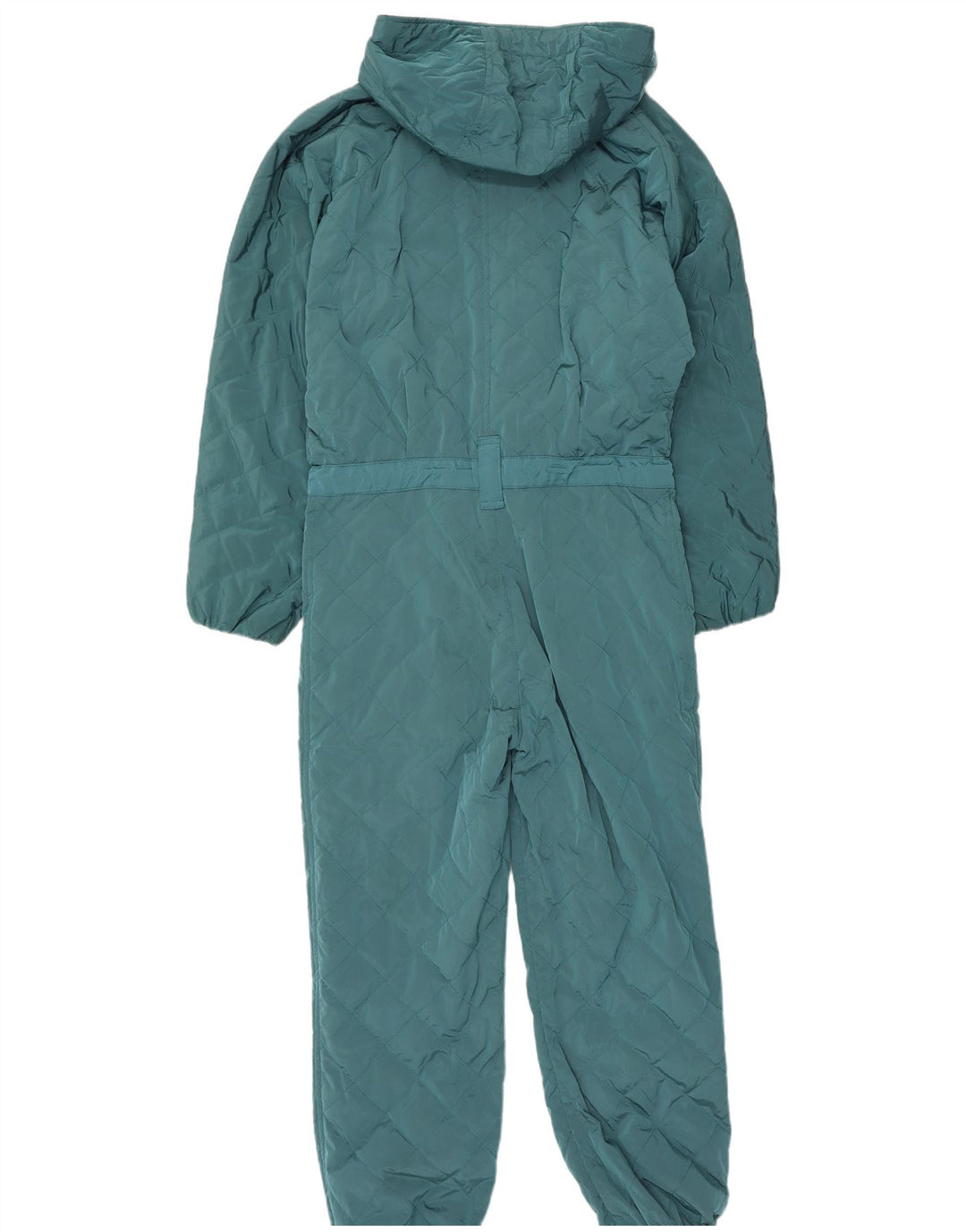 Postkort Dame Hætte Ski Jumpsuit IT 42 Medium Blue Nylon