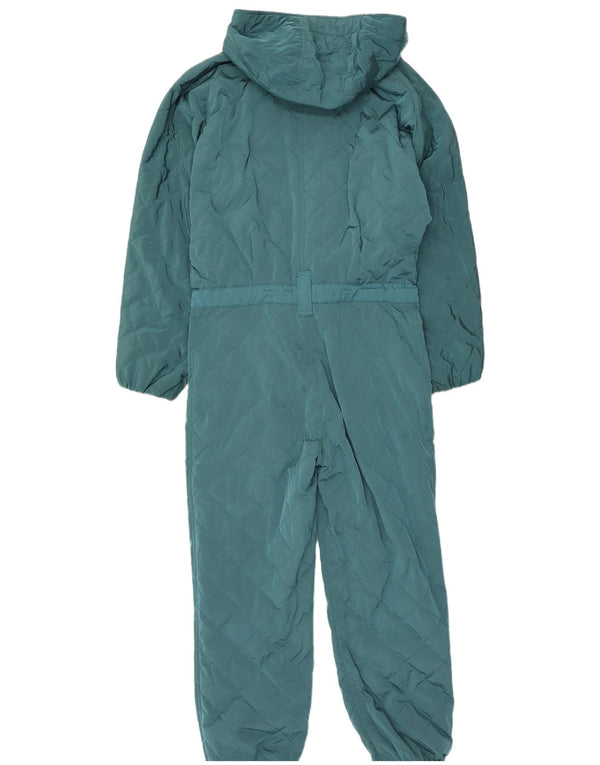 Postkort Dame Hætte Ski Jumpsuit IT 42 Medium Blue Nylon