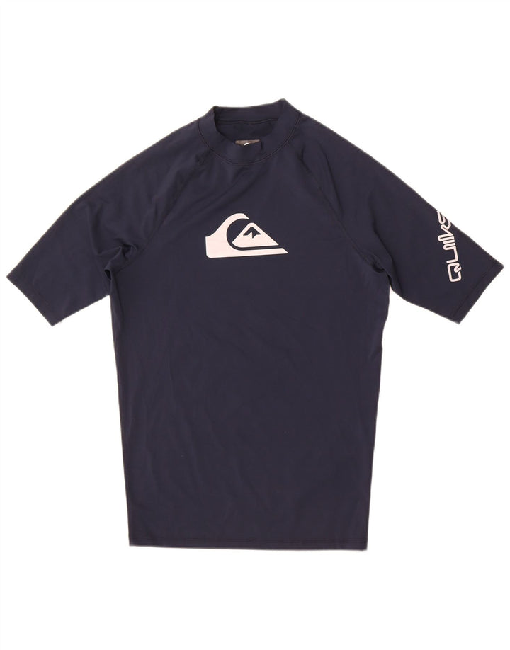 Quiksilver Herre grafisk T-shirt Top Medium Navy Blue