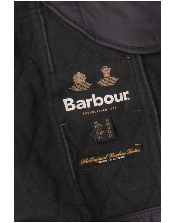 Barbour Quiltet jakke til kvinder UK 14 Large Navy Blue