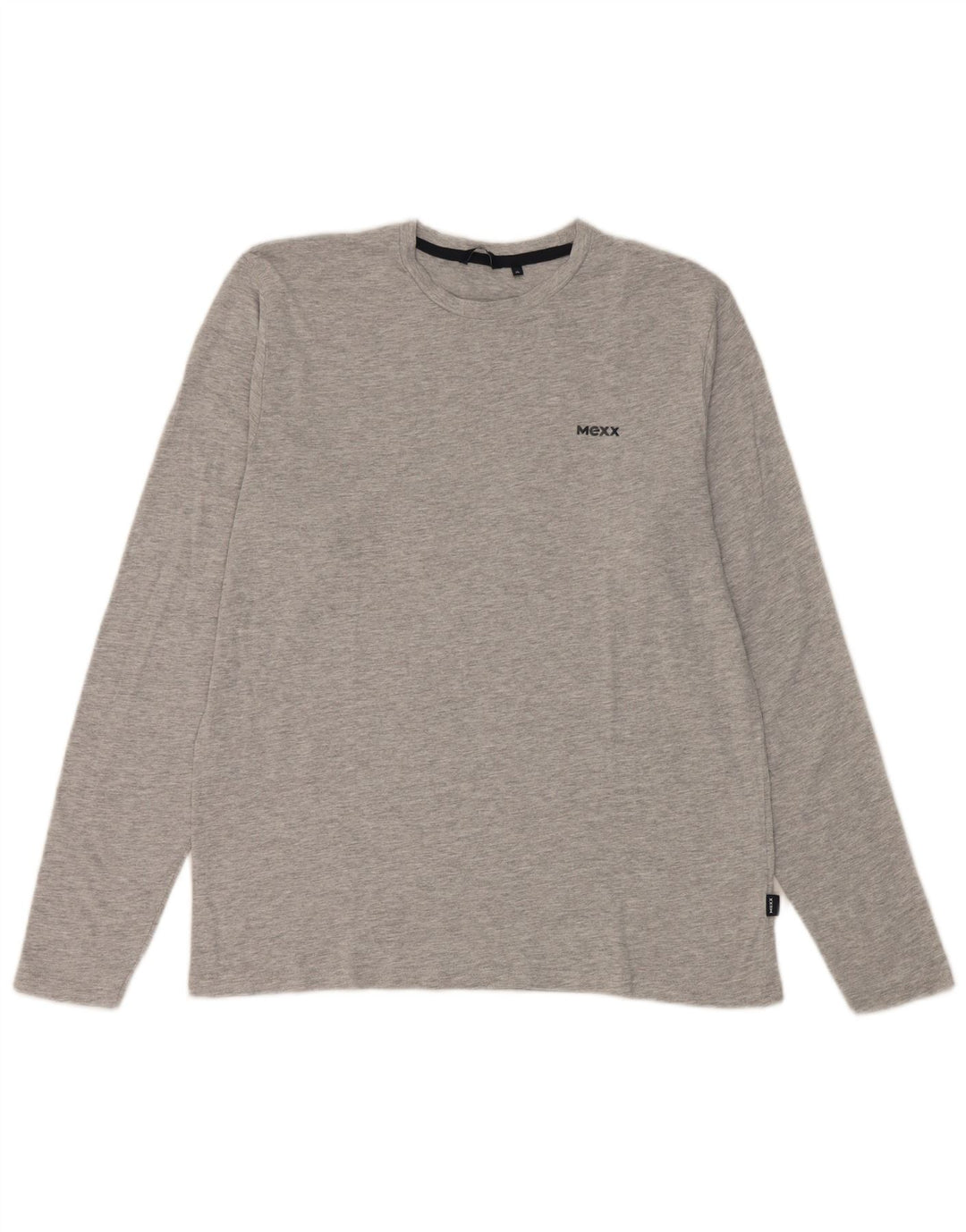 Mexx Herre Regular Fit Top Langærmet XL Grå Flecked Bomuld