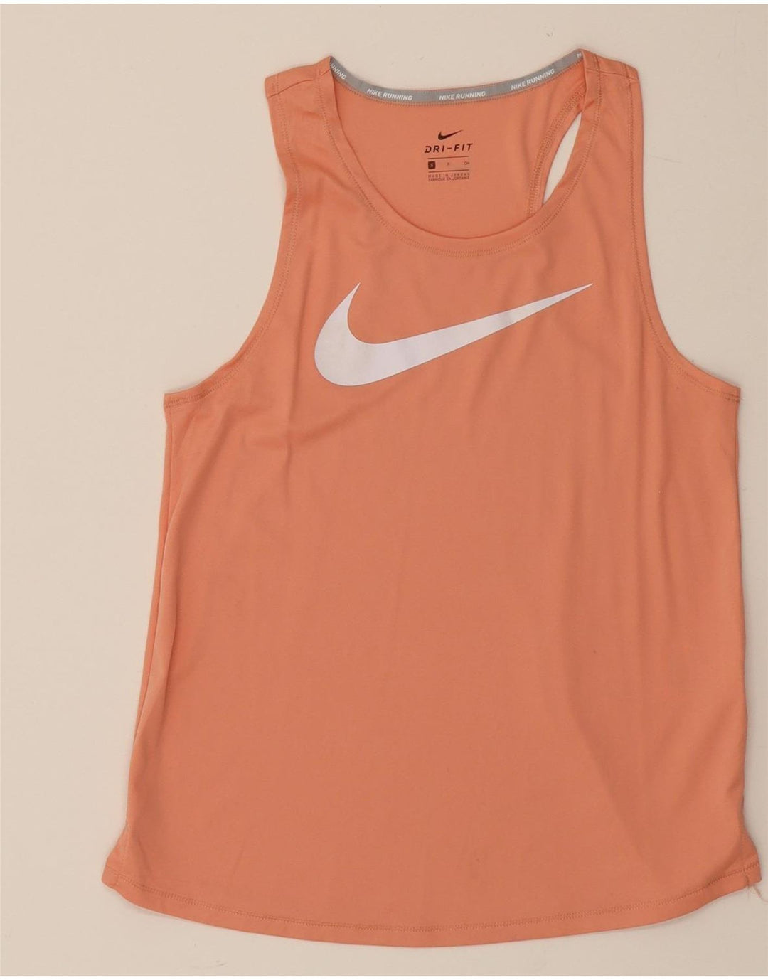 NIKE Womens Dri Fit Graphic Vest Top UK 10 Small Pink Polyester Vintage Nike and Second-Hand Nike from Messina Hembry 