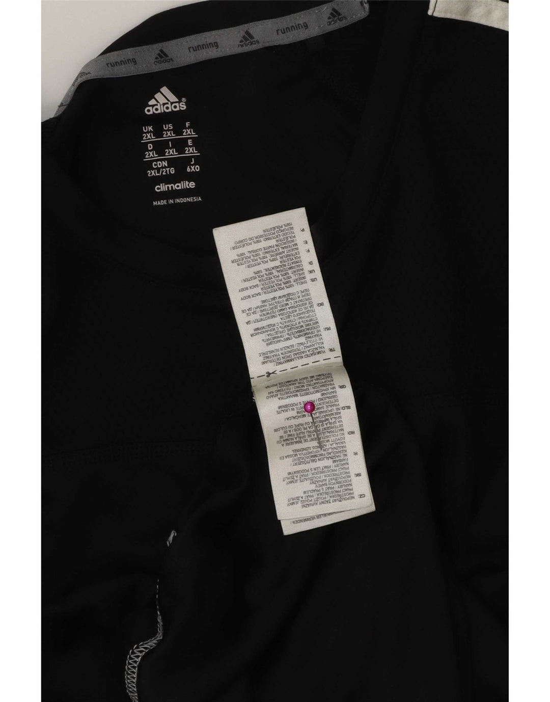 Adidas Herre Climalite T-Shirt Top 2XL Sort Polyester