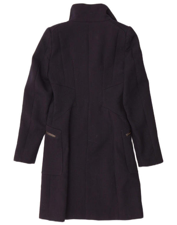 Zara Dame Overfrakke UK 6 XS Marineblå
