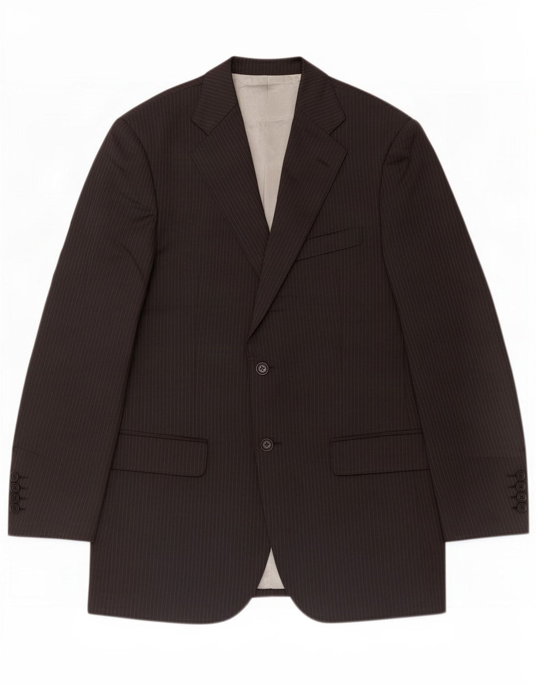 Marks & Spencer Herre 2-knaps blazerjakke UK 38 Medium Black Pinstripe