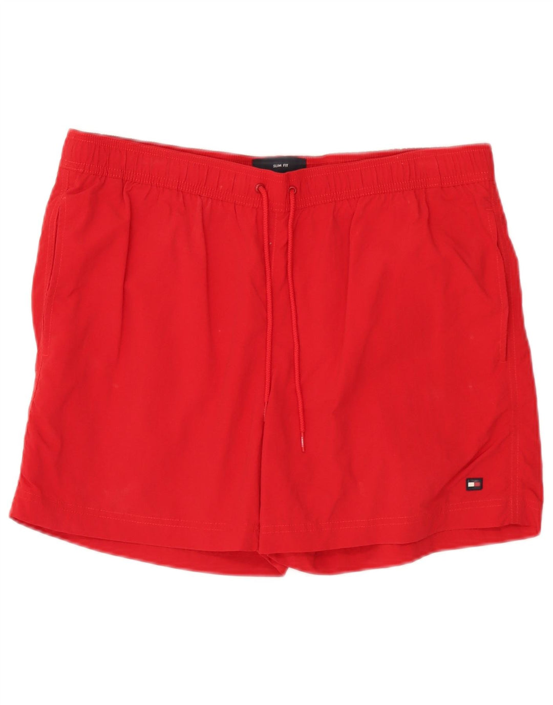 Tommy Hilfiger Herre Slim Fit Badeshorts XL Rød Polyamid