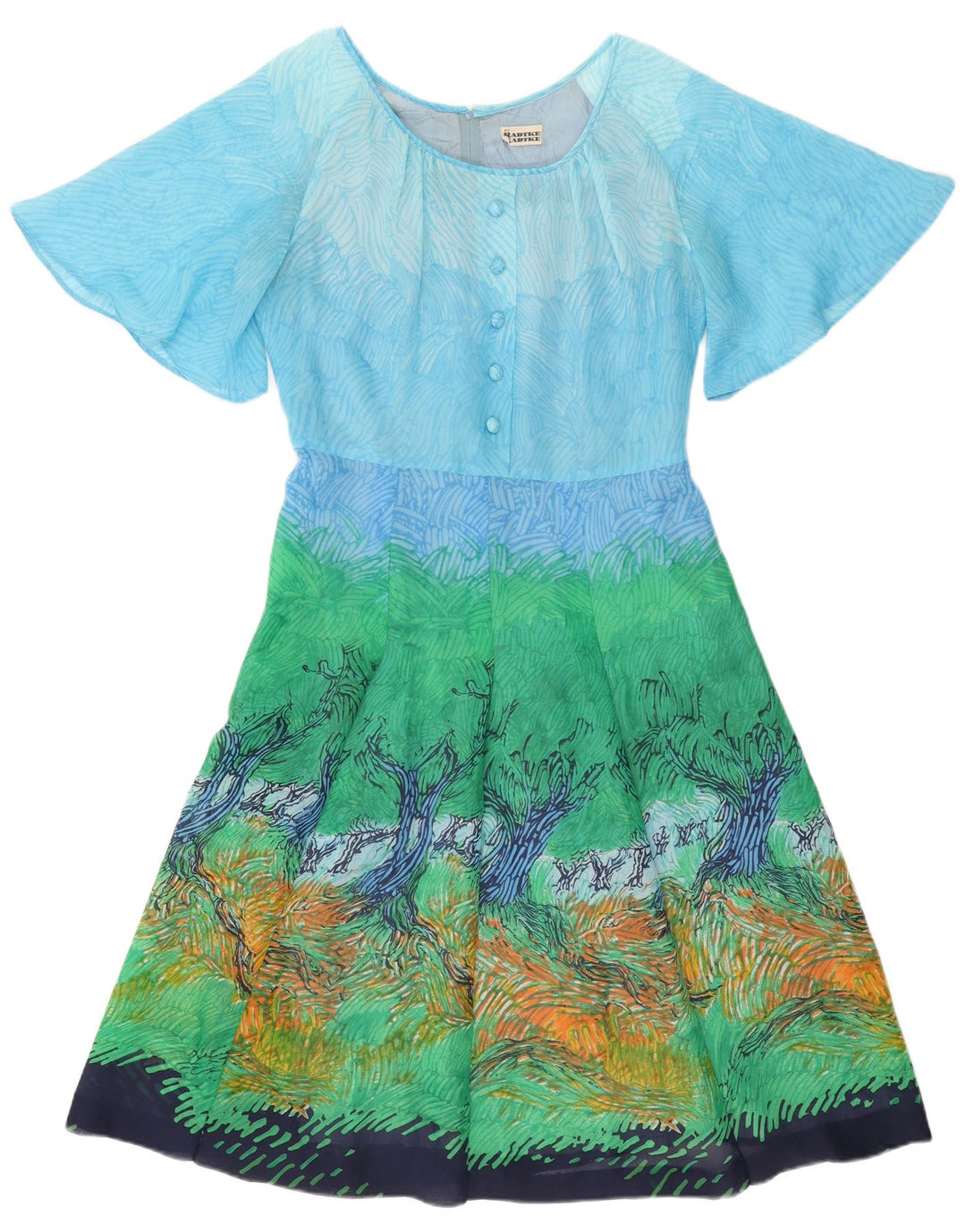 Radtke Dame Abstrakt Mønster A-Line Kjole EU 42 Stor Flerfarvet