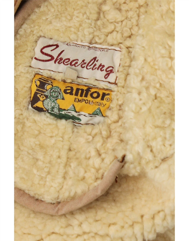 Anfor Dame Shearling Jacket IT 44 Medium Brown Shearling