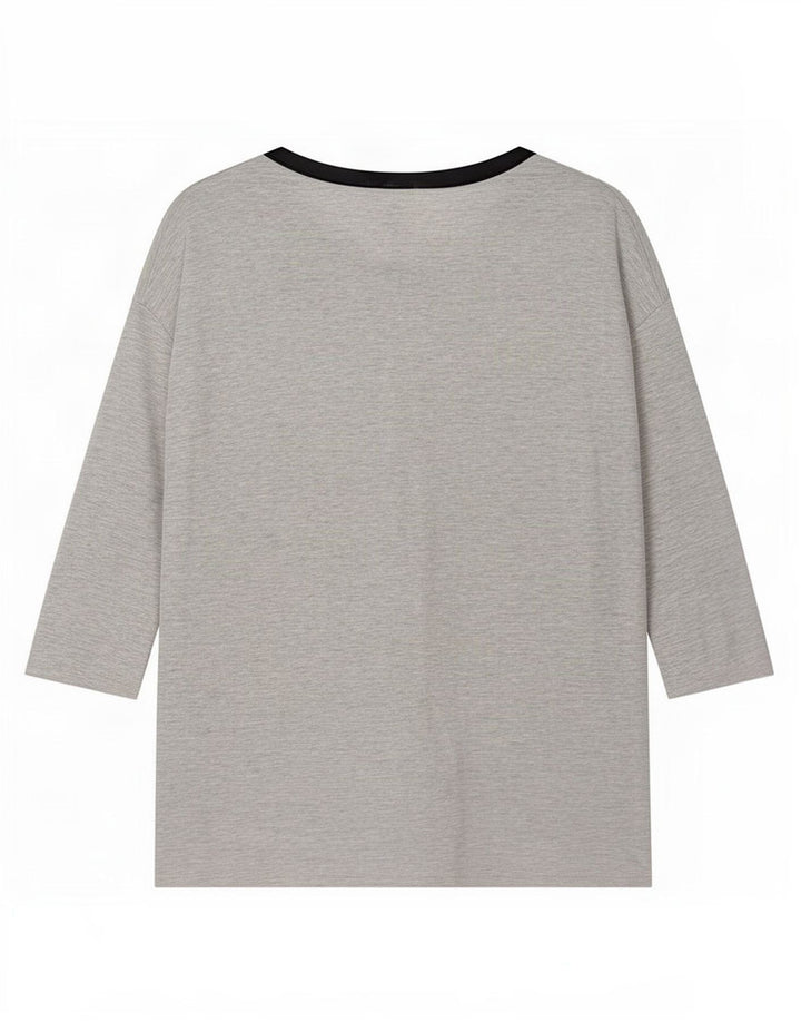 Zara Dame 3/4 Ærm Skift Kjole UK 16 Large Grå