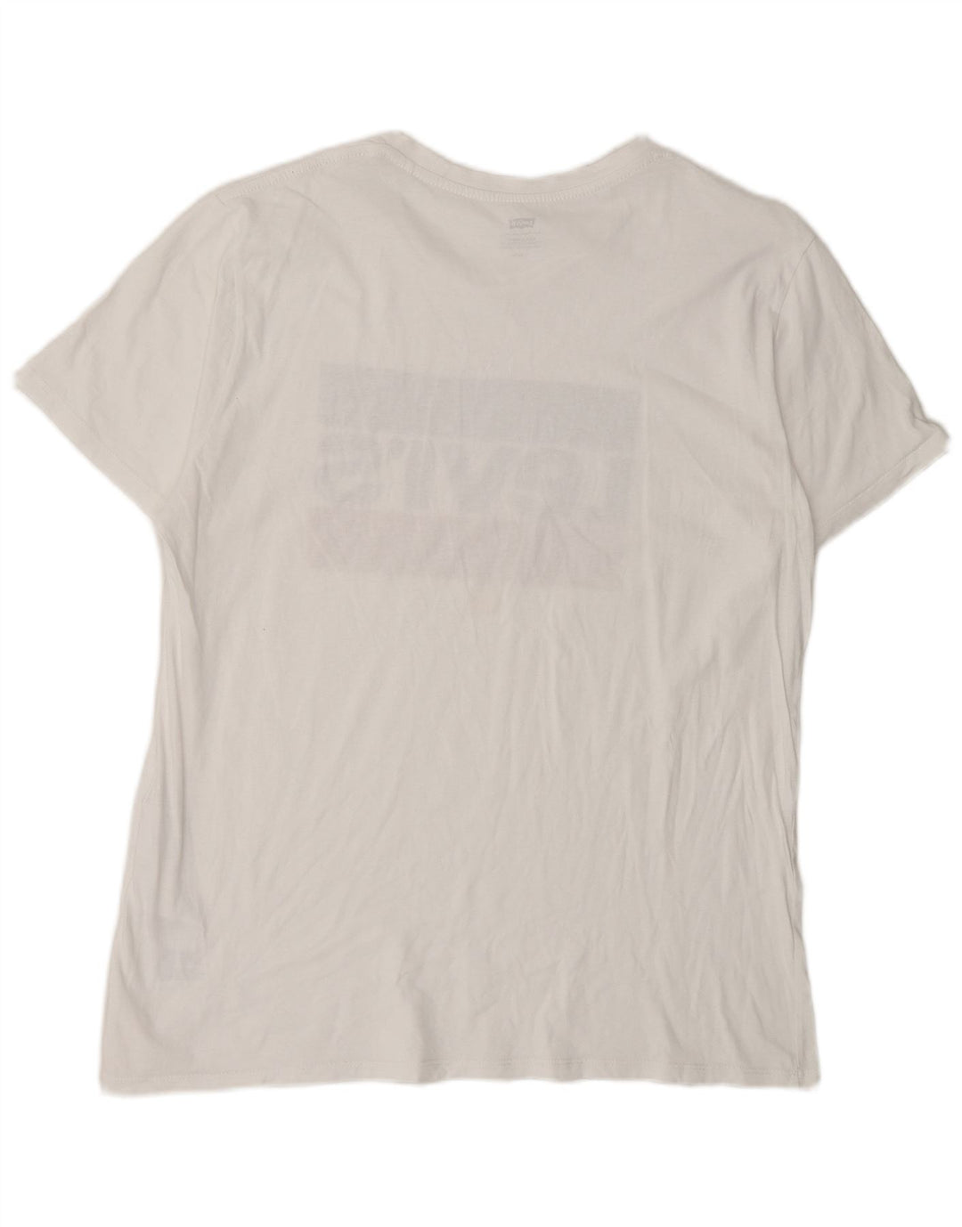 Levi's Herre grafisk T-shirt Top Stor hvid bomuld