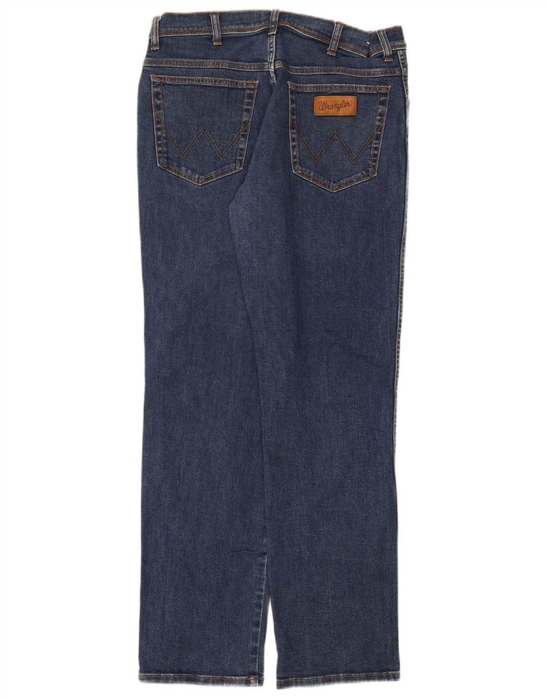 Wrangler Herre Texas Straight Jeans W36 L34 Marineblå Bomuld