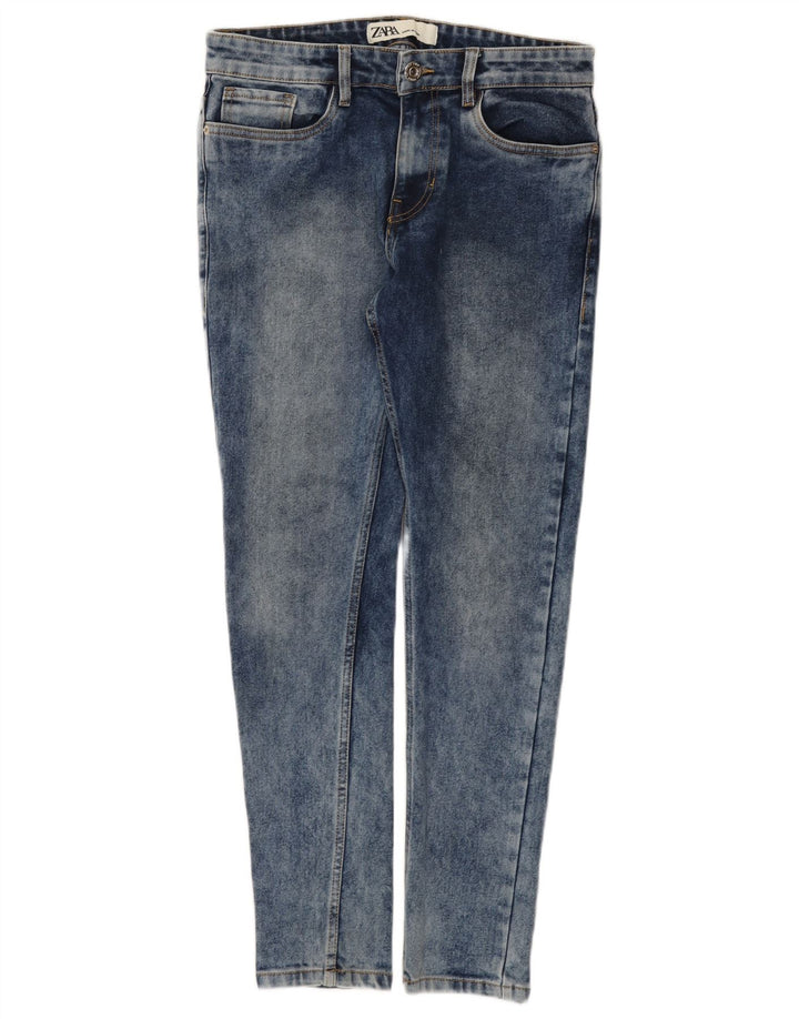 Zara Dame Slim Jeans W30 L29 Blå